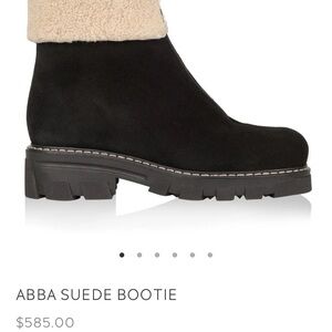 La Canadienne Abba suede bootie in black